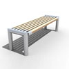 E-LA07 Parková lavička bez opěradla s výplní z latí E-LA07 Parková lavička bez opěradla s výplní z latí