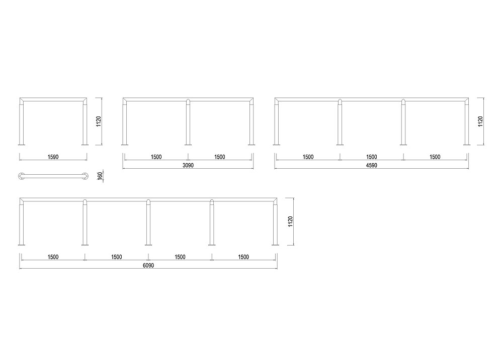 E-BA01 Bariéra bez výplně E-BA01 Bariéra bez výplně