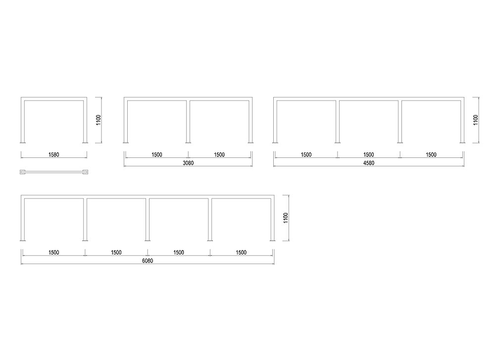 S-BA01 Bariéra bez výplně S-BA01 Bariéra bez výplně