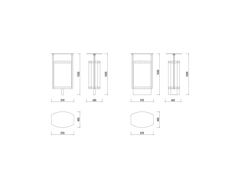 X-OK12 Odpadkový koš s víkem a výplní z tahokovu X-OK12 Odpadkový koš s víkem a výplní z tahokovu